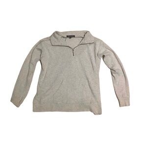 Light Gray Ocean Drive Fleece Quarter Zip